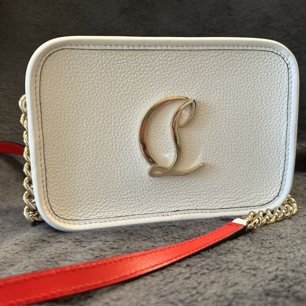 Christian Louboutin Radioloubi Small Crossbody — Bianco Calf Leather - Picture 2 of 14